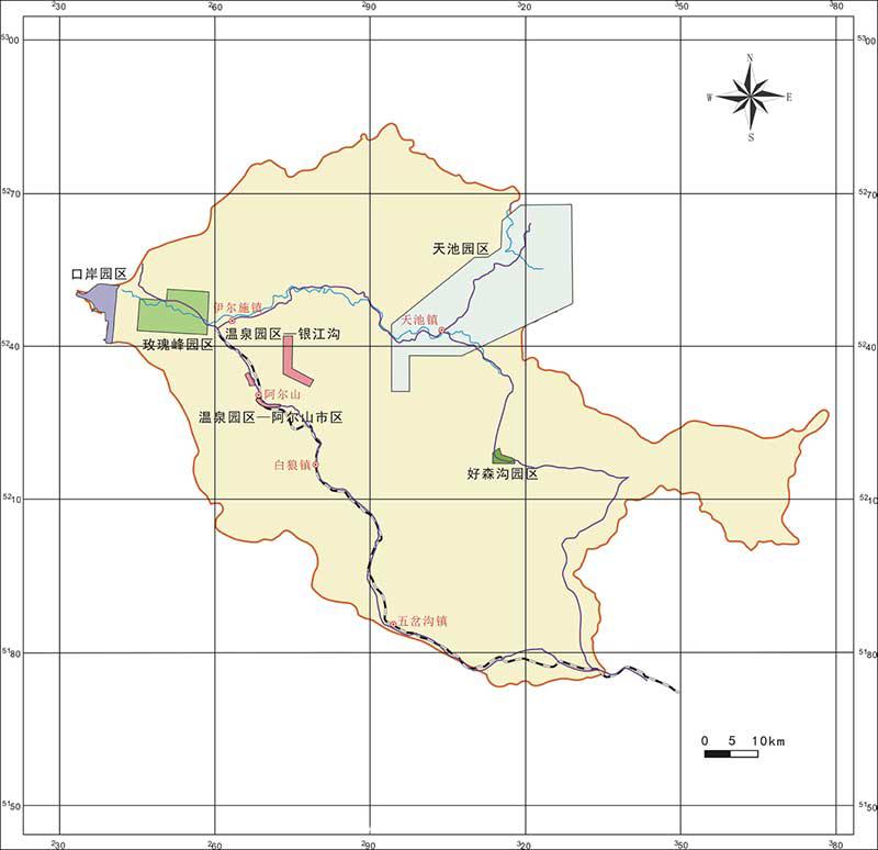 阿尔山国家地质公园规划图